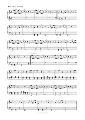 Thumbnail of first page of Crash piano sheet music PDF by The Ditch.