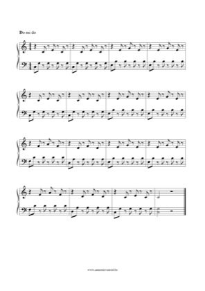 Thumbnail of first page of Do mi do piano sheet music PDF by Anonymous.
