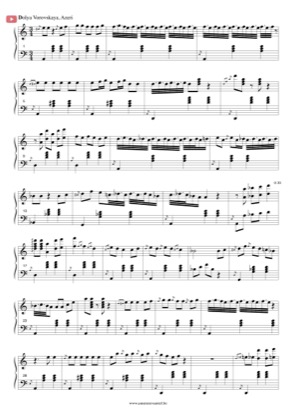 Thumbnail of first page of Dolya Vorovskaya piano sheet music PDF by Azeri .