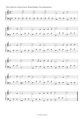 Thumbnail of first page of Edelweiss (2) piano sheet music PDF by The Sound Of Music.