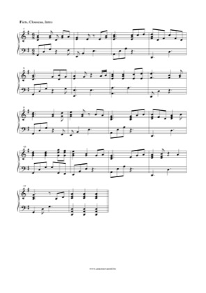 Thumbnail of first page of Fiets piano sheet music PDF by Clouseau .