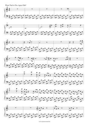 Thumbnail of first page of Fuel to Fire piano sheet music PDF by Agnes Obel.
