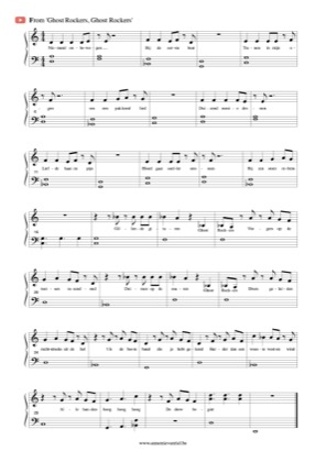 Thumbnail of first page of Ghost Rockers piano sheet music PDF by Ghost Rockers.