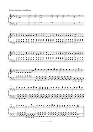 Thumbnail of first page of Horizon Variations piano sheet music PDF by Max Richter.