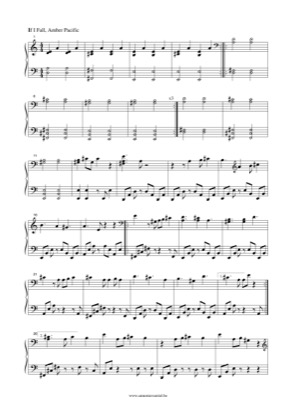 Thumbnail of first page of If I Fall piano sheet music PDF by Amber Pacific.
