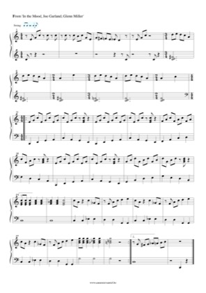 Thumbnail of first page of In the Mood piano sheet music PDF by Joe Garland.