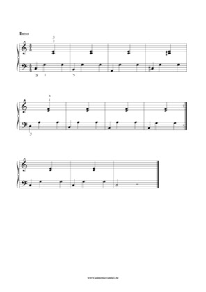 Thumbnail of first page of Intro piano sheet music PDF by Anonymous.