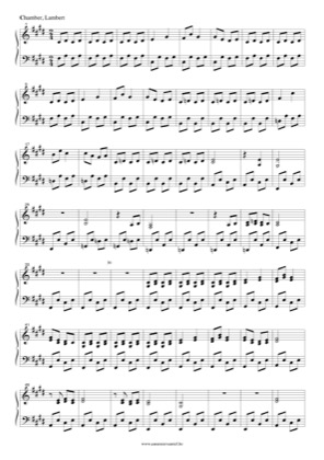 Thumbnail of first page of Chamber piano sheet music PDF by Lambert.