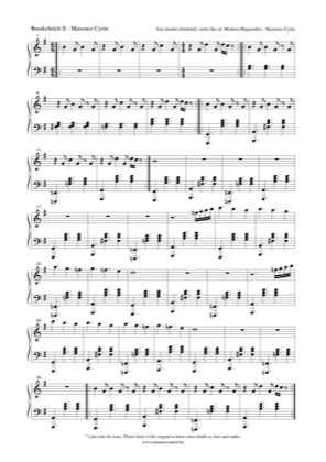 Thumbnail of first page of Smokebelch II piano sheet music PDF by Maxence Cyrin.