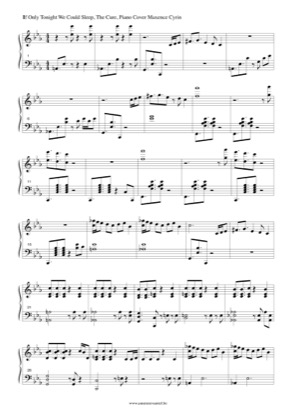 Thumbnail of first page of If Only Tonight We Could Sleep piano sheet music PDF by Maxence Cyrin.