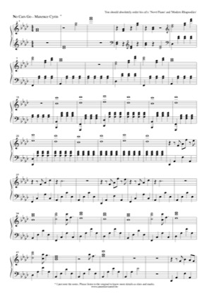 Thumbnail of first page of No Cars Go piano sheet music PDF by Maxence Cyrin.