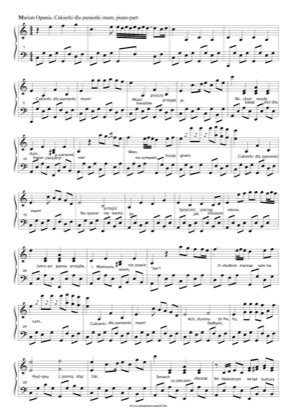 Thumbnail of first page of Cukierki dla panienki mam piano sheet music PDF by Marian Opania .