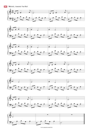 Thumbnail of first page of Melodic piano sheet music PDF by Anonymous.