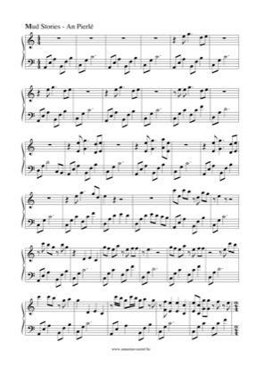 Thumbnail of first page of Mud Stories piano sheet music PDF by An Pierlé.