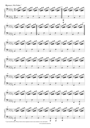 Thumbnail of first page of Hammers piano sheet music PDF by Nils Frahm.