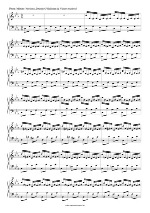 Thumbnail of first page of Minim piano sheet music PDF by Dustin O'Halloran.