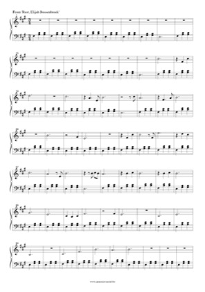 Thumbnail of first page of Rest piano sheet music PDF by Elijah Bossenbroek.