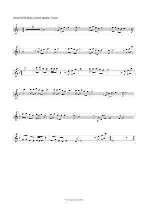 Thumbnail of first page of Song from a secret garden 4 piano sheet music PDF by Secret Garden.