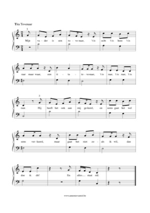 Thumbnail of first page of Ti-Ta Tovenaar piano sheet music PDF by Ti-Ta Tovenaar.