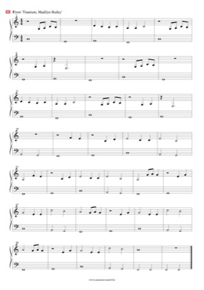 Thumbnail of first page of Titanium (2) piano sheet music PDF by Madilyn Bailey.
