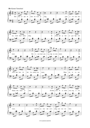 Thumbnail of first page of ToeterliedBegel piano sheet music PDF by Anonymous.