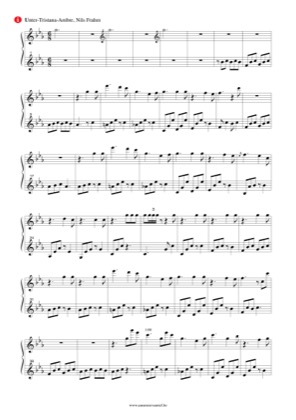 Thumbnail of first page of Unter-Tristana-Ambre piano sheet music PDF by Nils Frahm.