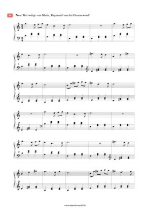 Thumbnail of first page of Het walsje van Marie piano sheet music PDF by Raymond van het Groenewoud.