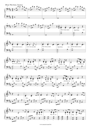 Thumbnail of first page of Wer bisto piano sheet music PDF by Twarres.