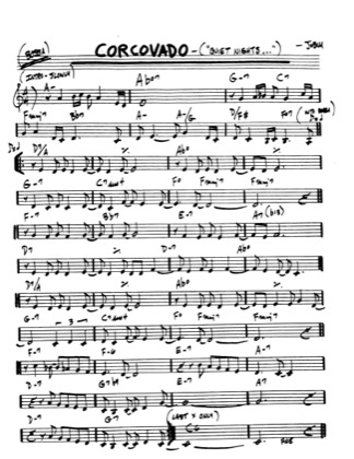 Thumbnail of first page of Corcovado (Quiet Nights) piano sheet music PDF by Antônio Carlos Jobim.
