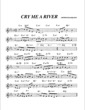 Thumbnail of First Page of Cry Me A River sheet music by Arthur Hamilton