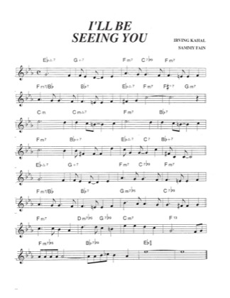 Thumbnail of first page of I'll Be Seeing You piano sheet music PDF by Irving Kahal .
