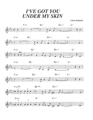 Thumbnail of first page of I've Got You Under My Skin piano sheet music PDF by Cole Porter.
