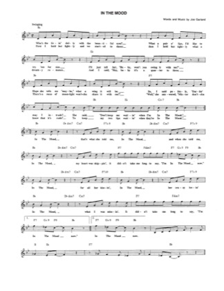 Thumbnail of first page of In the Mood (2) piano sheet music PDF by Joe Garland.
