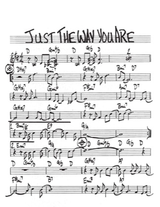 Thumbnail of first page of Just the Way You Are (Part 1) piano sheet music PDF by Anonymous.