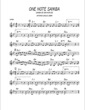 Thumbnail of First Page of One Note Samba sheet music by Antonio Carlos Jobim
