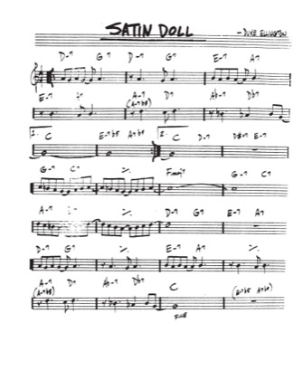 Thumbnail of first page of Satin Doll (2) piano sheet music PDF by Duke Ellington.