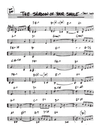 Thumbnail of first page of The Shadow of Your Smile piano sheet music PDF by Johnny Mandel.