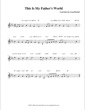 Thumbnail of First Page of This Is My Father's World (Lead) sheet music by Greg Howlett