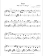 Thumbnail of First Page of Sleep With Away in a Manger sheet music by Traditional