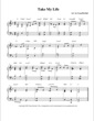 Thumbnail of First Page of Take My Life sheet music by Greg Howlett