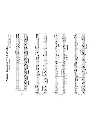Thumbnail of first page of Steep Hill (aircheck) piano sheet music PDF by Animal Crossing: Wild World.