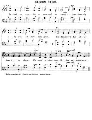 Thumbnail of first page of Gascon Carol piano sheet music PDF by Christmas.