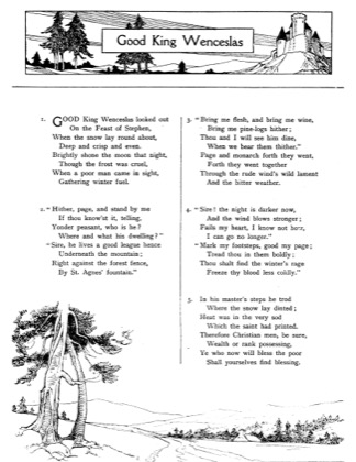 Thumbnail of first page of Good King Wenceslas (4) piano sheet music PDF by Christmas.