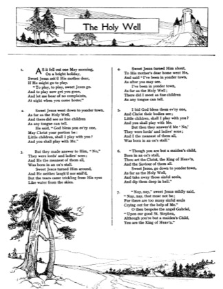 Thumbnail of first page of The Holy Well piano sheet music PDF by Christmas.