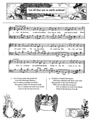 Thumbnail of first page of Let All That Are to Mirth Inclined piano sheet music PDF by Christmas.