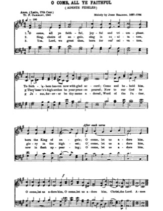 Thumbnail of first page of O Come, All Ye Faithful (3) piano sheet music PDF by Christmas.