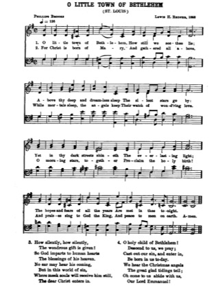Thumbnail of first page of O Little Town of Bethlehem (3) piano sheet music PDF by Christmas.