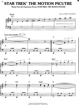 Thumbnail of first page of Star Trek Theme (Pg 20) piano sheet music PDF by Star Trek.