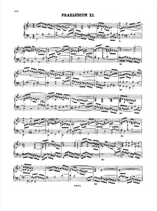 Thumbnail of first page of Prelude and Fugue No.11 F major, BWV 880 piano sheet music PDF by Bach.