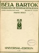 Thumbnail of First Page of Romanian Christmas Carols, Sz.57 sheet music by Bartok